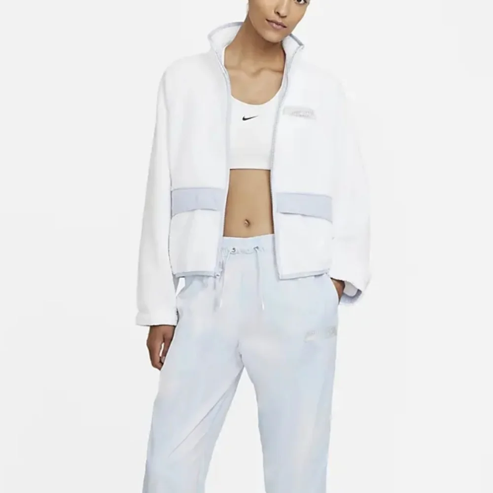 Nike Womens Sportswear Swoosh Sherpa Jacket‎ Full Zip White Size M DD9076 100